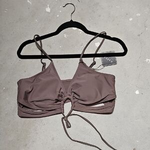 Nwt  Ruched Front Bralette Swim Top #156